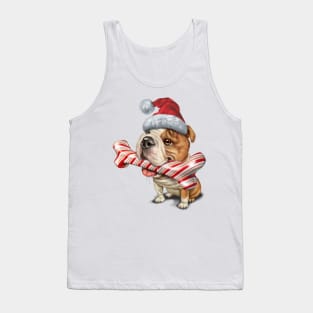 Christmas Bulldog Tank Top